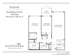 Sequoia Two Bedroom Suite with Patio