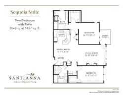 Sequoia Two Bedroom Suite with Patio