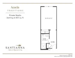 Acacia Private Studio floor plan