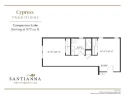 Cypress companion suite floor plan