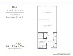 Oak companion floor plan