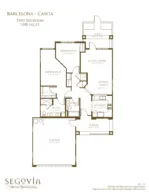 Barcelona Casita two bedroom floor plan