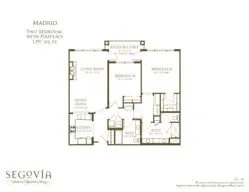 Madrid two bedroom floor plan