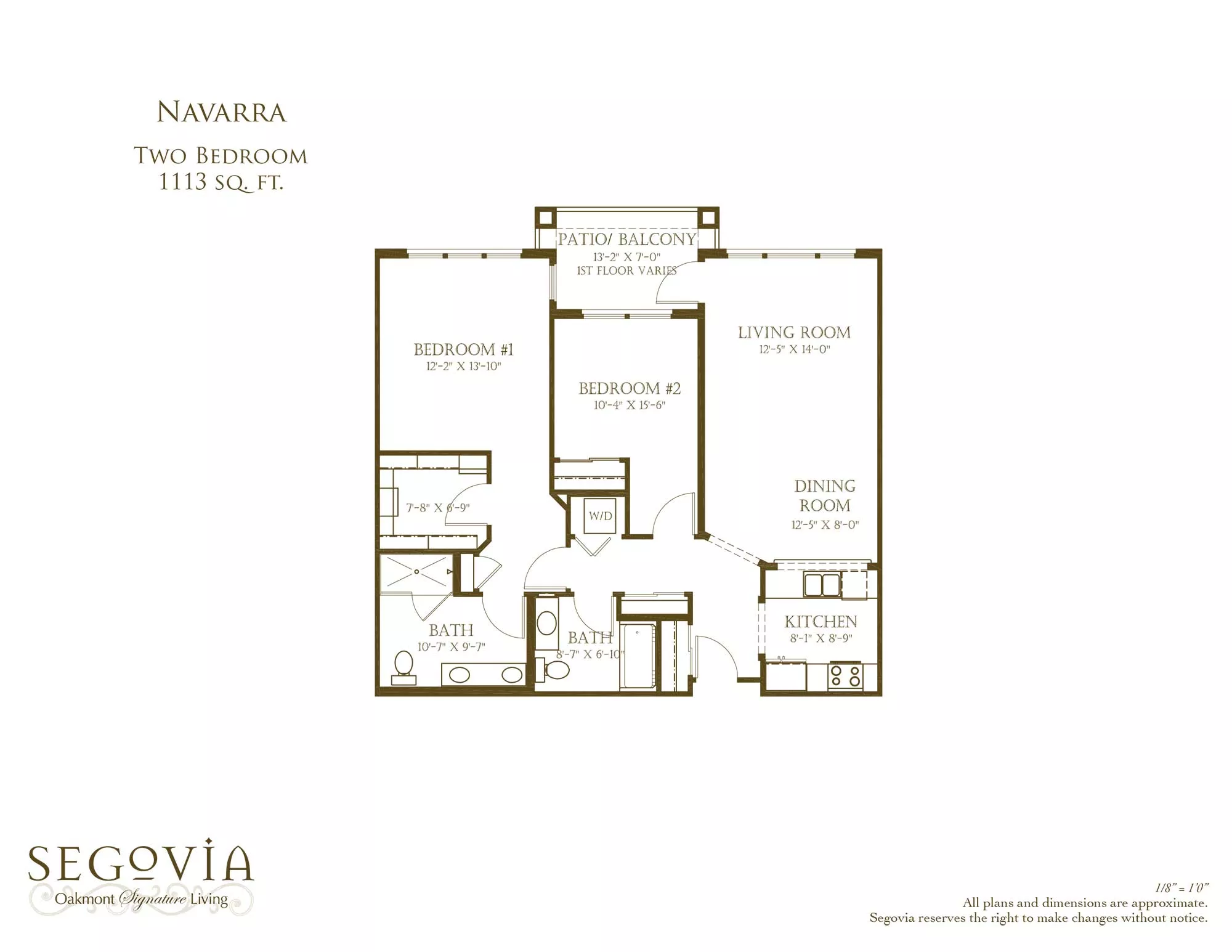 Navarra two bedroom floor plan