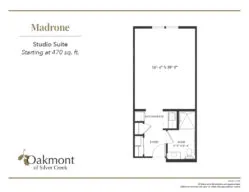 Madrone Studio Suite floor plan