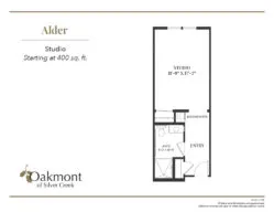 Alder studio floor plan