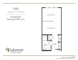 Oak companion suite floor plan