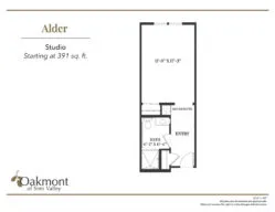 Alder Studio floor plan