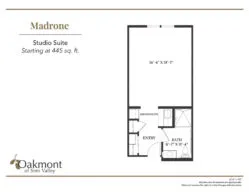 Madrone studio suite floor plan