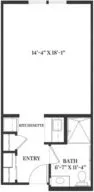 Madrone studio suite floor plan