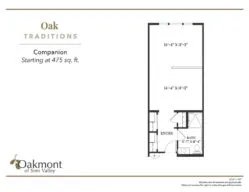 Oak companion floor plan