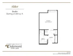 Alder Studio floor plan