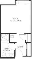 Alder studio floor plan