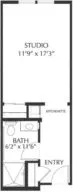 Torrance Alder studio suite floor plan
