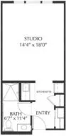 Torrance Madrone studio suite floor plan