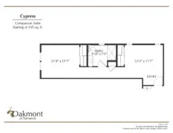 Torrance Cypress Companion suite floor plan