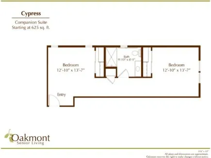 Cypress companion suite floor plan
