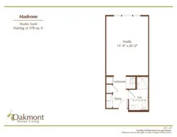 Madrone Studio Suite floor plan