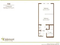Oak companion floor plan