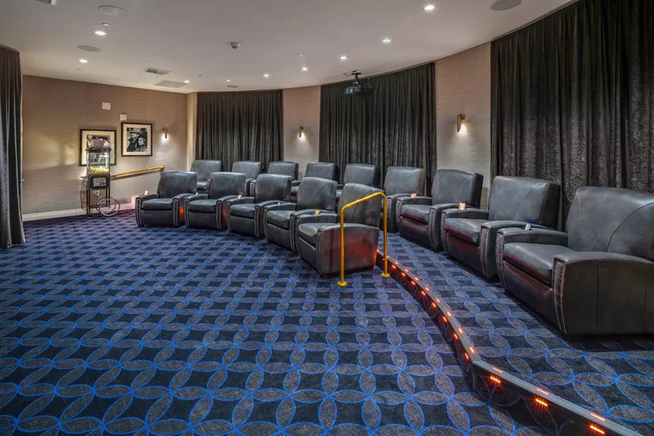 Movie theater at Oakmont of Valencia