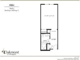 Alder studio floor plan