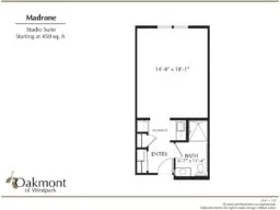 Madrone studio suite floor plan