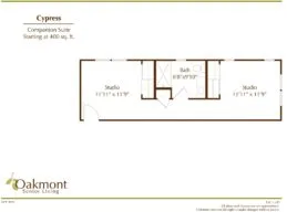 Cypress companion suite floor plan