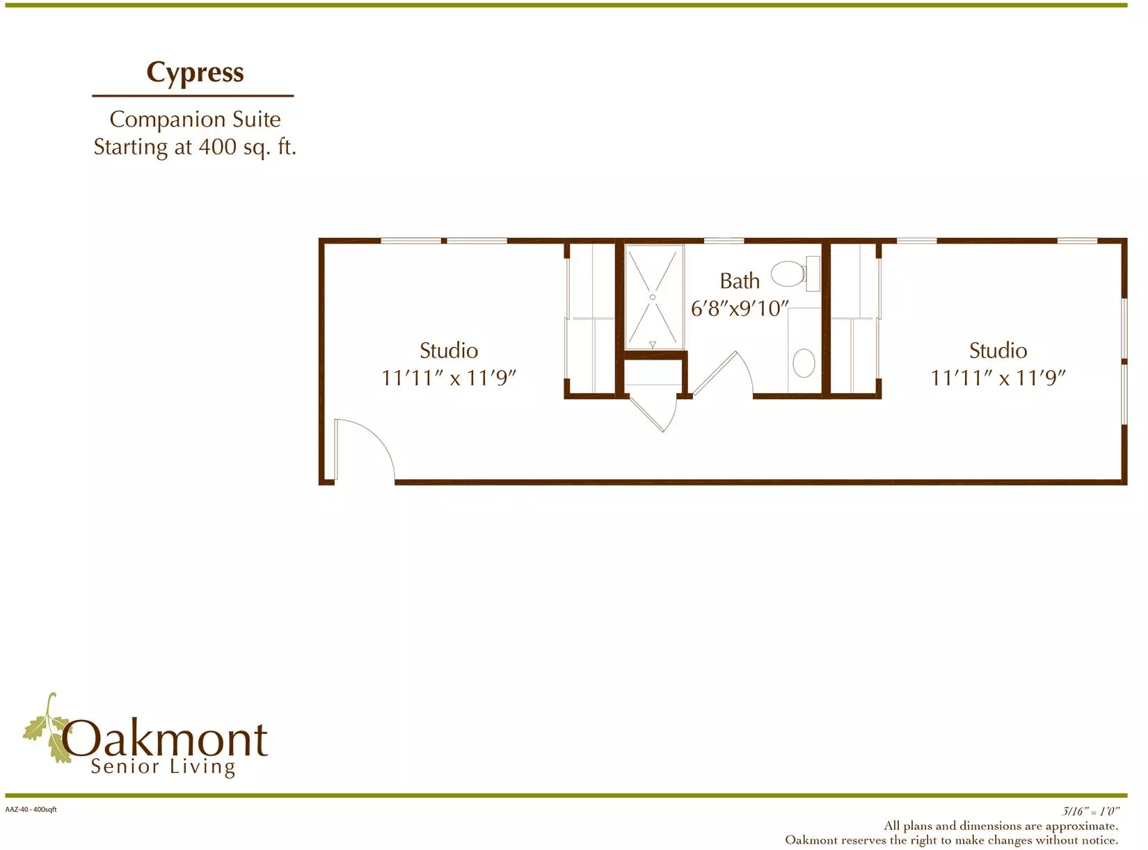 Cypress companion suite floor plan