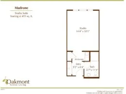 Madrone Studio Suite floor plan