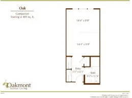 Oak companion floor plan