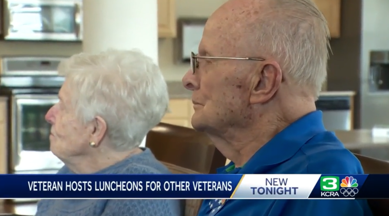 93-year-old Carmichael man hosts monthly gatherings for fellow veterans at assisted living home