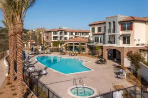 Outdoor Pool and Spa at Santianna in Carlsbad