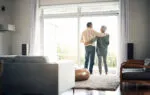 Senior couple enjoying a relaxing day at home in a senior living community